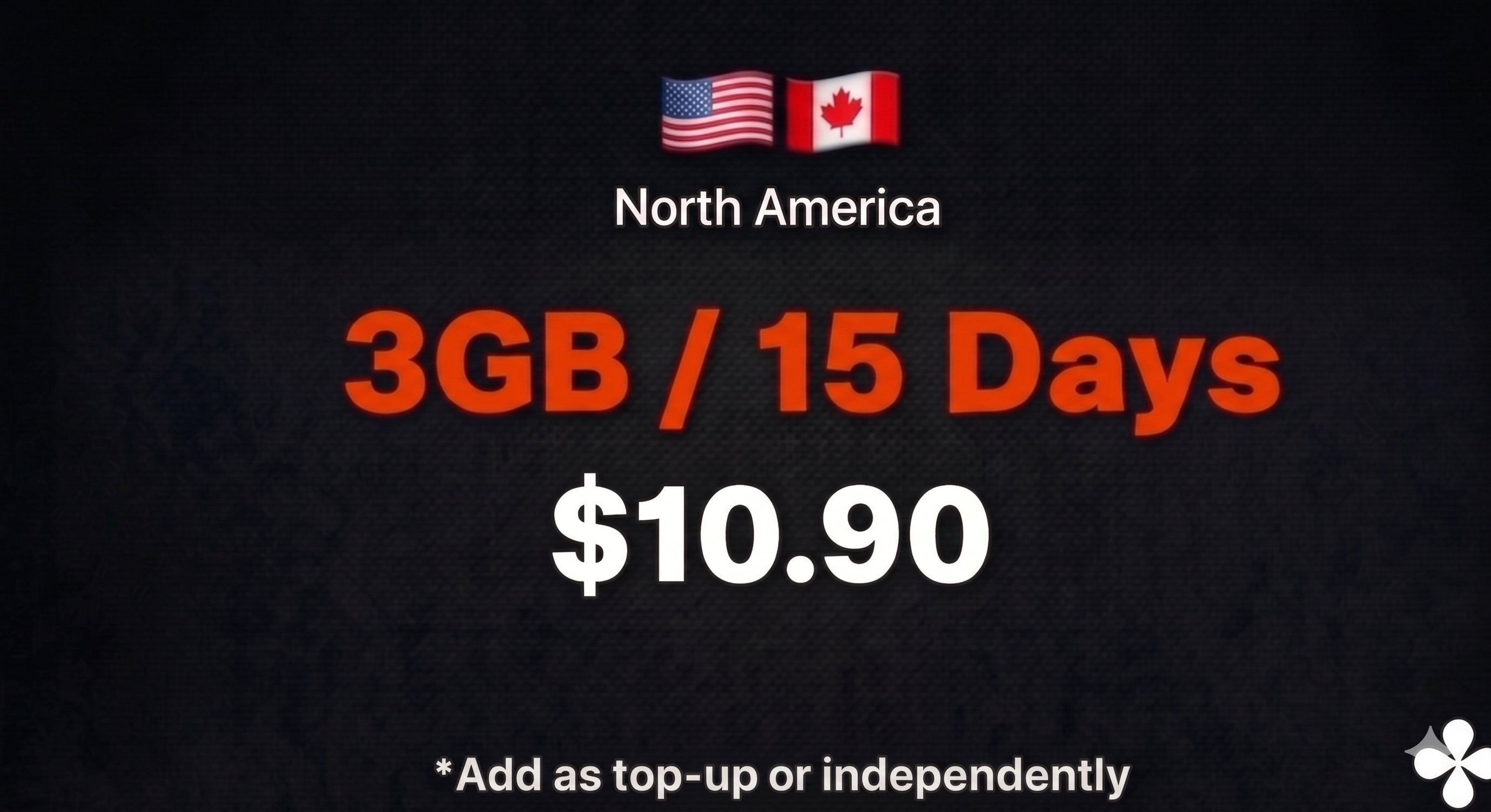3GB North America eSIM | Canada, USA & Mexico